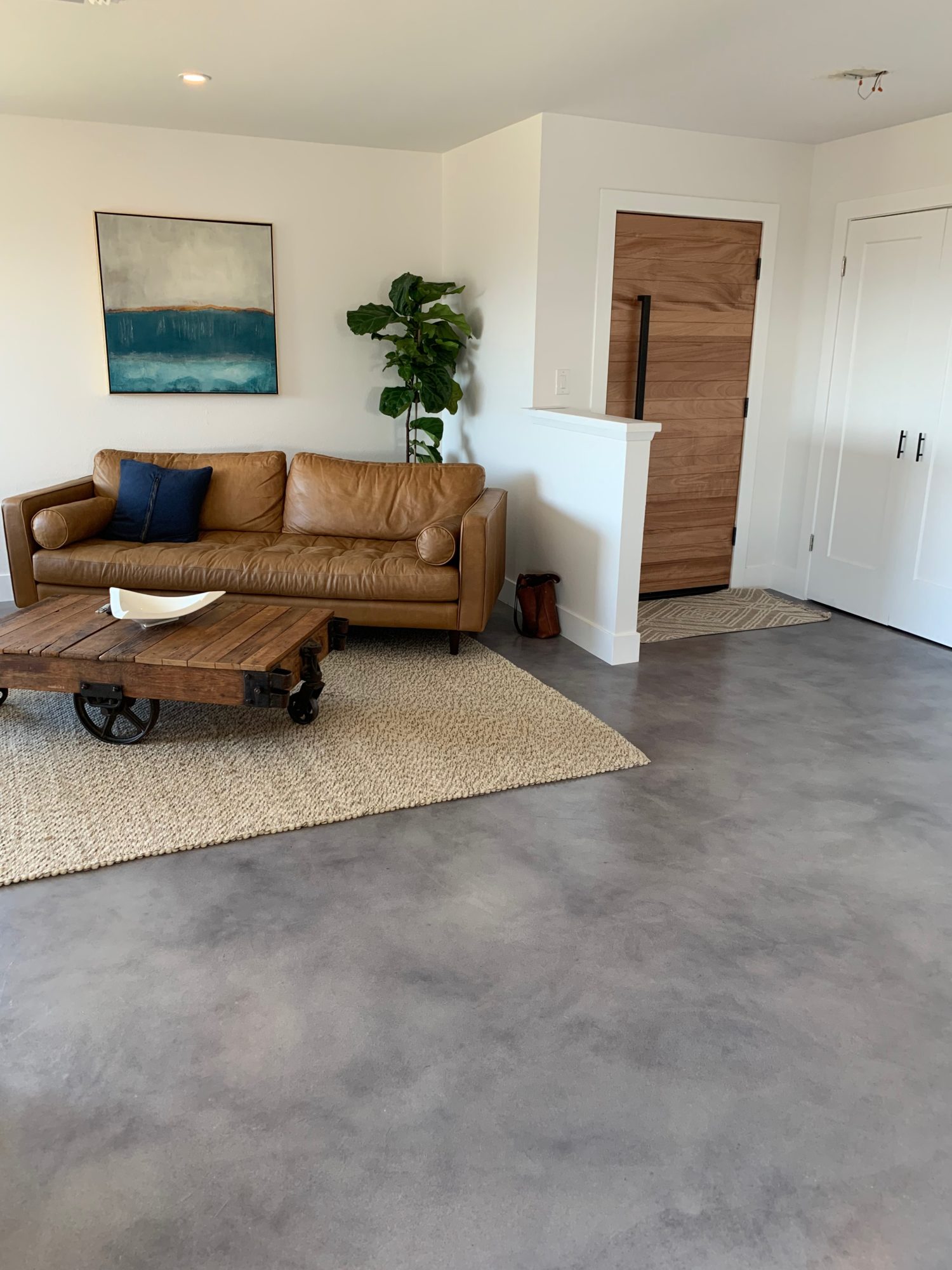 Concrete Floor Paint Colors Indoor, How To Make Cement Floor Look Good