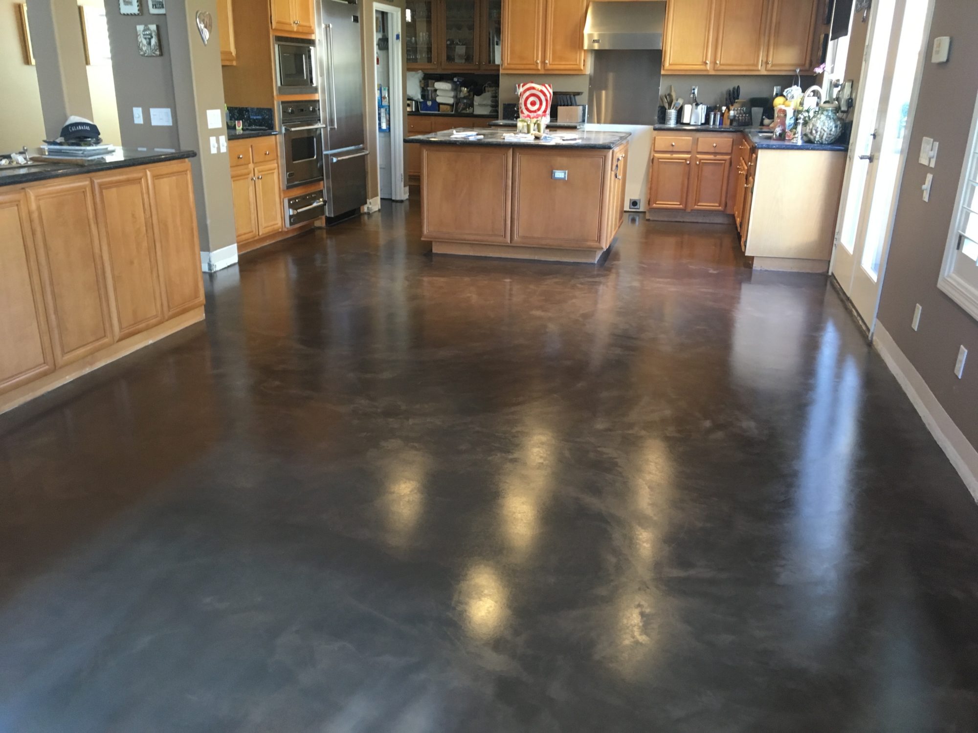 Dark Color Painted Concrete