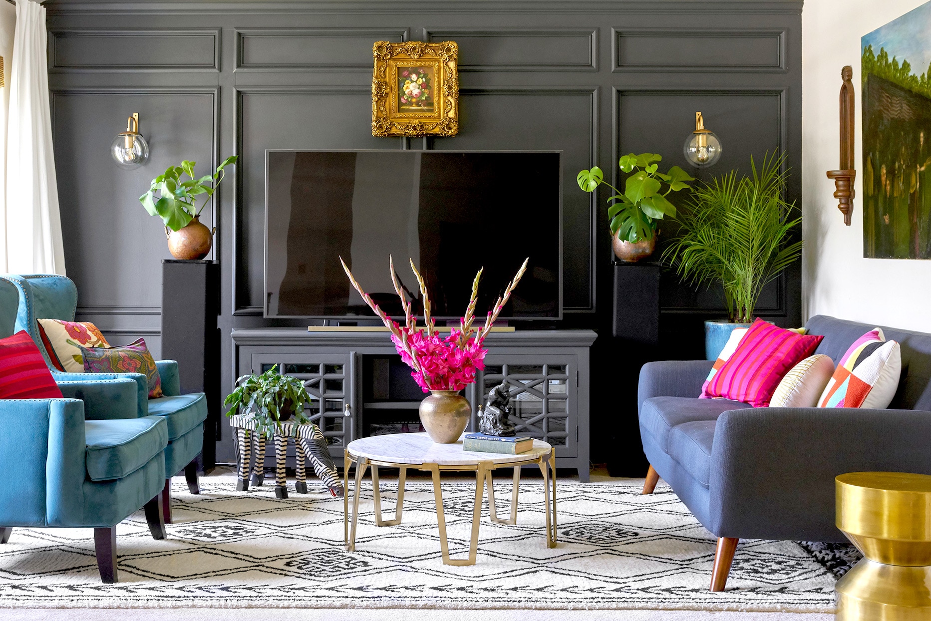 winter color scheme living room