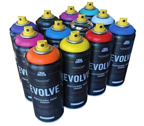Evolve 12 pack, MTN, Montana, Belton & Molotow & Ironlak Spray Paint