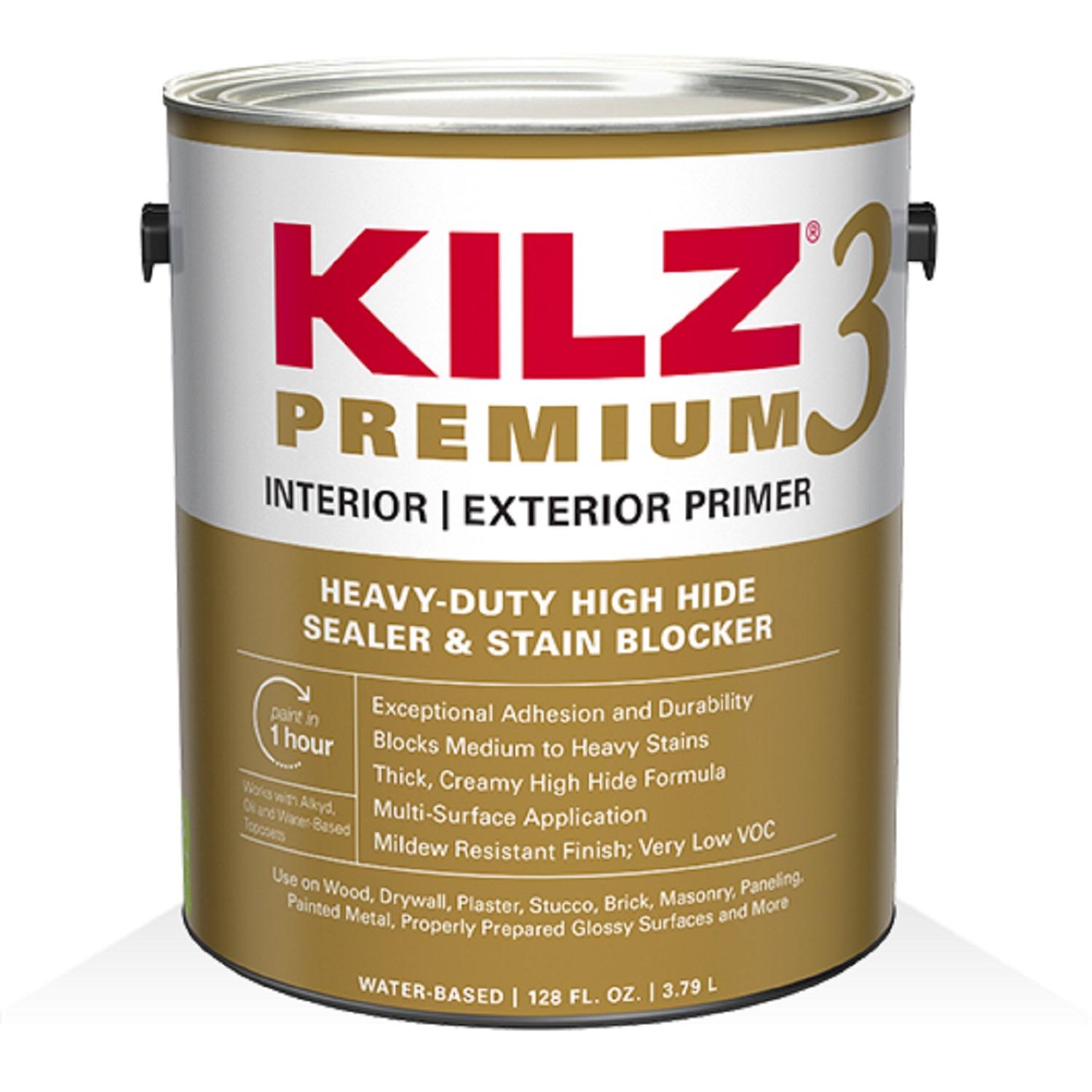 KILZ Premium High-Hide Stain Blocking Interior/Exterior Latex Primer/Sealer