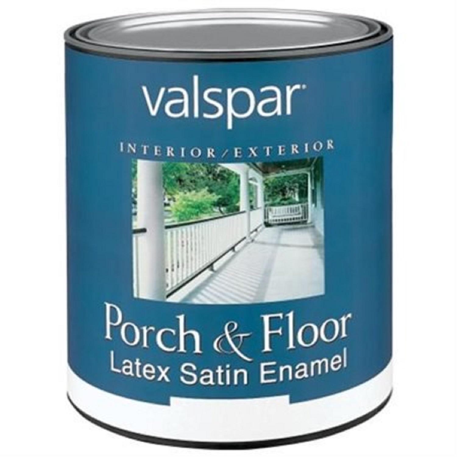 Valspar White Porch and Floor Latex Satin Enamel