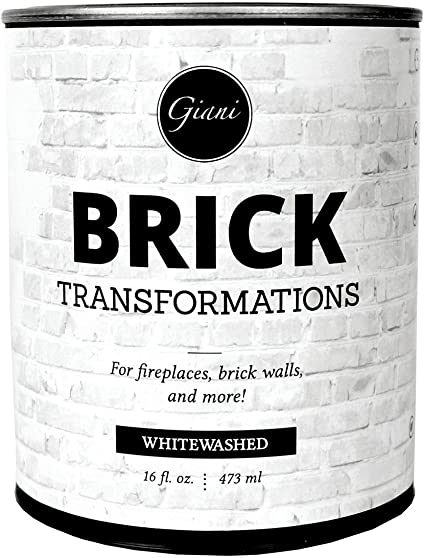 Giani Brick Transformations Whitewash Paint for Brick and Fireplaces