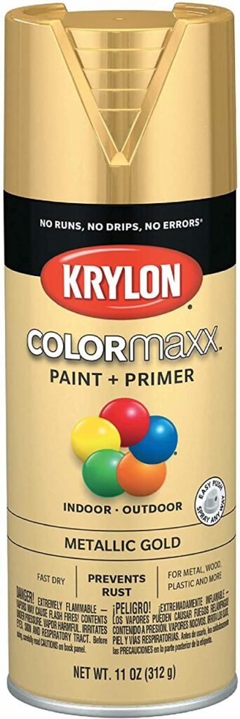 Krylon K05588007 COLORmaxx Spray Paint and Primer for Indoor/Outdoor Use
