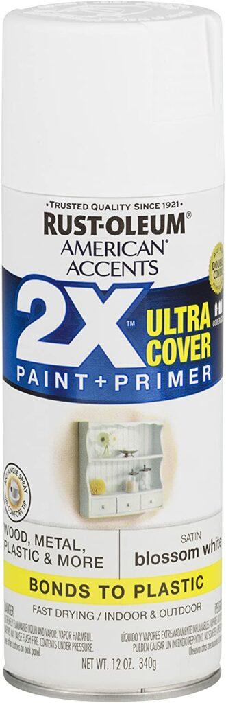 Rust-Oleum 327918 American Accents Spray Paint, Satin Blossom White