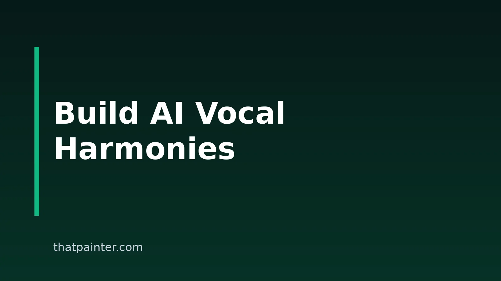 How To Create Vocal Harmonies With AI Tools