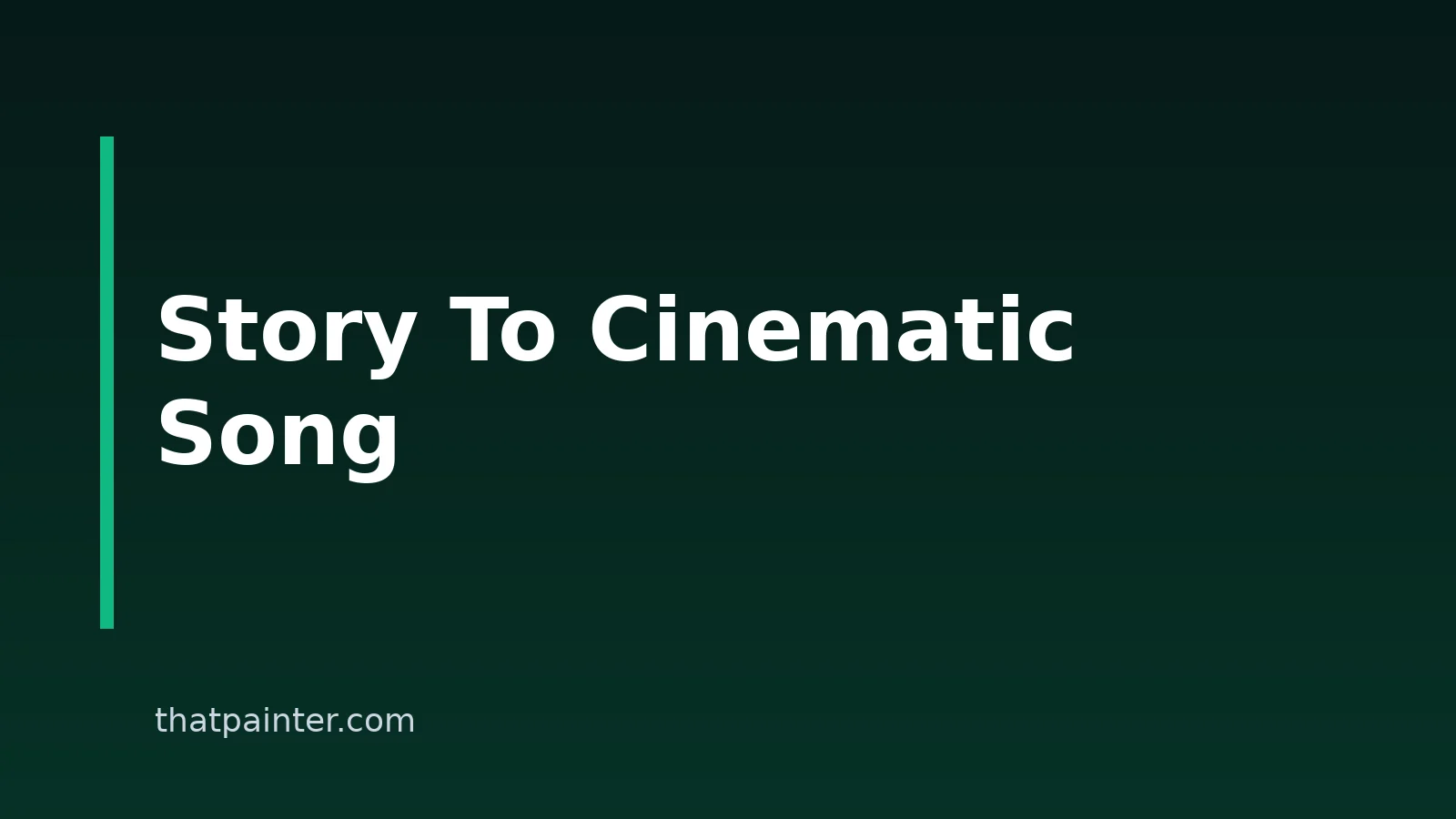 How To Turn A Story Into A Cinematic Song With AI