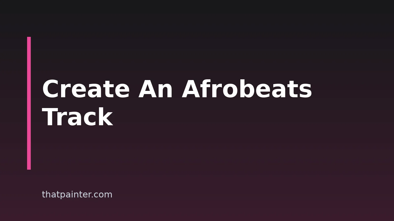 How To Create An Afrobeats Track With AI